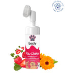 Bscly Paw Cleaner - 120ml | Waterless Foot Scrubber Foam with Strawberry, Calendula for Dogs & Cats