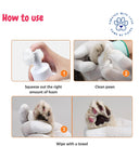 Bscly Paw Cleaner - 120ml | Waterless Foot Scrubber Foam with Strawberry, Calendula for Dogs & Cats