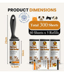 Foodie Puppies Hair Remover Lint Roller – 60 Layers Sticky Sheets