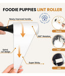 Foodie Puppies Hair Remover Lint Roller – 60 Layers Sticky Sheets