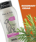 Wahl Flea and Tick Shampoo for Dogs – 700 ml | Rosemary & Mint Formula, Natural Flea & Tick Protection